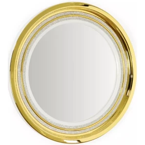 Изображение товара зеркало 69x69 см белый декор золото migliore dubai 27495