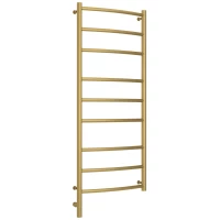 Полотенцесушитель электрический 1200x500 золотой матовый МЭМ левый Сунержа Галант 3.0 032-5800-1250