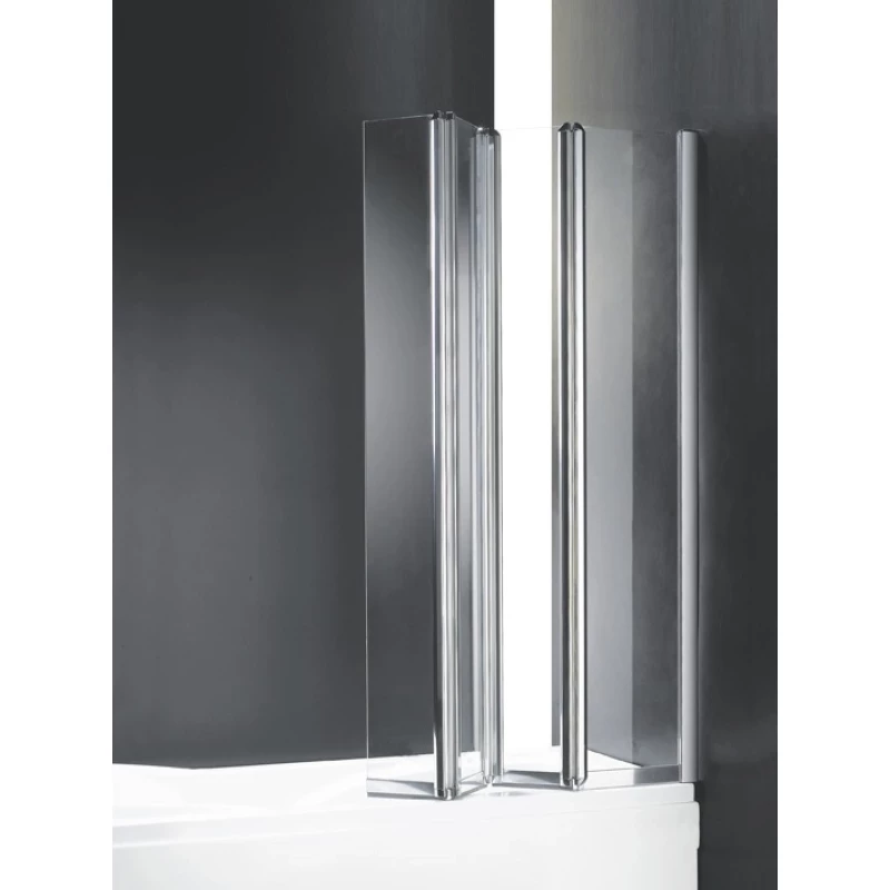Шторка для ванны с одним неподвижным стеклом Cezares Trio 90 см прозрачное стекло TRIO-W-V-3-90/140-C-Cr-R