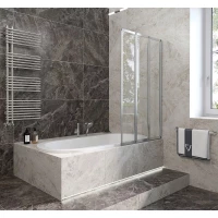 Шторка для ванны 120 см Veconi Palau PL73R-120-01-19C4 прозрачное