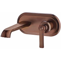 Смеситель для раковины Swedbe Terracotta Art 2504 встраиваемый, без донного клапана, терракот