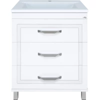 Тумба под раковину Misty Терра П-Тер01070-0113Я 70 см, напольная, белый матовый