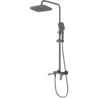 Душевая система Grossman Advans 500.K35.09.420 300x190 мм, со смесителем, графит матовый