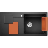 Кухонная мойка Blanco Sity XL 6S InFino антрацит/апельсин 525056