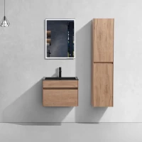 Комплект мебели натуральный дуб 60 см Vincea Chiara VMC-2C600NO + VCB-13600B + VLM-3VN600