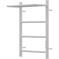 Полотенцесушитель электрический Point Афина П3 PN04846PW 600x432, диммер правый, белый матовый