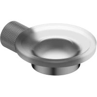 Мыльница Abber Pol 316 AA195A8BGG настенная, оружейная сталь матовый