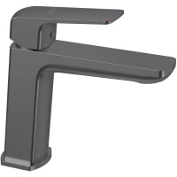 Смеситель для раковины Lemark Hosta LM12306LGM без донного клапана, графит матовый