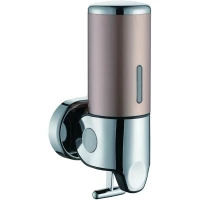 Диспенсер для жидкого мыла D-Lin D201134 500 мл, хром/коричневый