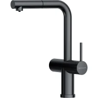 Смеситель для кухни Omoikiri Karatsu-S-GM 4994613 с подключением к фильтру, выдвижным изливом, вороненая сталь