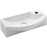 Раковина Gappo GT707L 45,5x22 см L, рукомойник, белый