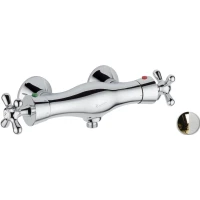 Термостат для душа Emmevi Deco Classic 12300/BO золотой/белый