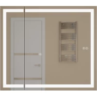 Зеркальный шкаф Uperwood Tanos ZTanos80w 80x70 см R, с LED-подсветкой, сенсорным выключателем, антизапотеванием, белый