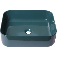 Раковина-чаша Plumberia Selection IXO XO5038PL 50x38 см, накладная, сине-зеленый глянец