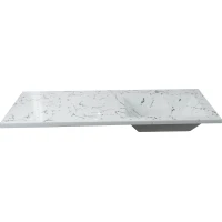 Раковина Stella Polar Мадлен SP-00001153 120,3x48,2 см R, над стиральной машиной, без кронштейнов, белый мрамор