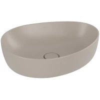 Раковина-чаша Villeroy & Boch Antao Almond 4A7351AM 51x40 см, накладная, миндаль матовый