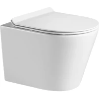 Унитаз подвесной BelBagno Flay-R BB053CHR безободковый, белый