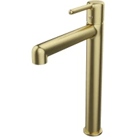 Смеситель для раковины IDDIS Aiger AIGMG01i01 золотой матовый