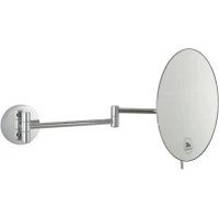 Зеркало косметическое Boheme 508-CR с 3x увеличением, настенное, хром