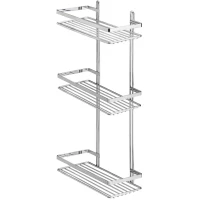 Полка для ванной Tekno-tel ES065 25 см, тройная, хром