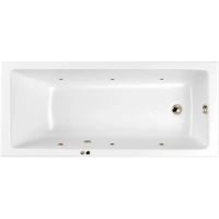 Акриловая гидромассажная ванна 159,5x70 см Whitecross Wave Slim 0111.160070.100.SOFT.BR