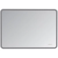 Зеркало Misty Стайл D13 ЗЛП727 100x70 см, с LED-подсветкой, сенсорным выключателем, часами