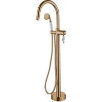 Смеситель напольный для ванны Boheme Medici Swarovski 309-SW бронза