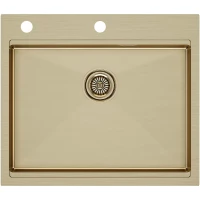 Кухонная мойка Paulmark Kroner-Pro золотой матовый PM705951-BG