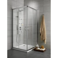 Душевой уголок Radaway Premium Plus D 120×80 30435-01-01N профиль хром, стекло прозрачное