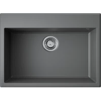 Кухонная мойка Omoikiri Tetogranit Tedori 68-PL 4993971 68x50 см, платина