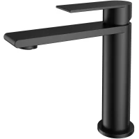 Смеситель для раковины Vincea Vogue VBF-2VS1MB без донного клапана, черный матовый