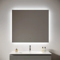 Зеркало Sancos Square 2.0 SQ2T.900 90x70 см, с LED-подсветкой, сенсорным выключателем, диммером, антизапотеванием