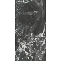 Плитка Kerama Marazzi Риальто чёрный глянцевый обрезной 40x80 48007R