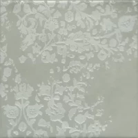 Декор Адриатика 1 зелёный глянцевый 20x20