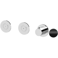 Термостат для ванны Remer X Style X99D2PKBNO встраиваемый, черный матовый