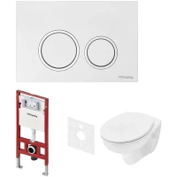 Комплект подвесной унитаз Tece TECEbasic + система инсталляции Tece TECEspring R K955103WCB