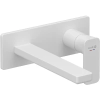 Смеситель для раковины Kludi Renon 422445375 встраиваемый, без донного клапана, белый матовый