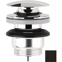 Донный клапан для раковины Kludi Rotexa 1047039-00 универсальный, черный матовый