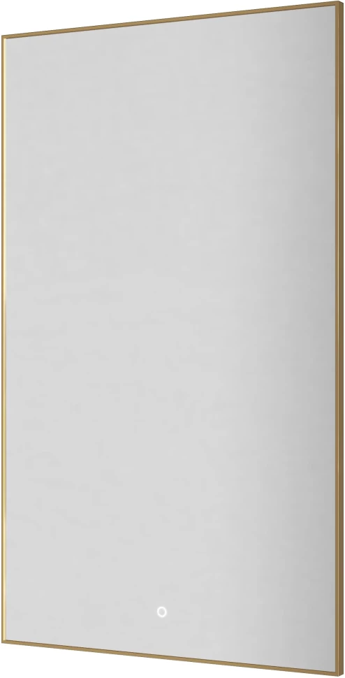 Зеркало Armadi Art 569-G 60x100 см, с LED-подсветкой, сенсорным выключателем, диммером, антизапотеванием, золотой