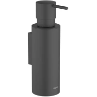 Дозатор для жидкого мыла Aquatek Оберон AQ4205MB 250 мл, настенный, черный матовый