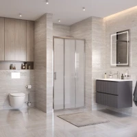 Душевая дверь BelBagno Uno UNO-195-BF-3-100-P-Cr 100 см, профиль хром, стекло текстурное