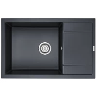 Кухонная мойка Paulmark Verlass черный металлик PM317850-BLM