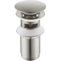 Донный клапан для раковины Timo 8011/13 с переливом, никель матовый