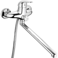 Смеситель для ванны G.Lauf KLO7-A149 универсальный, с душевым гарнитуром, хром