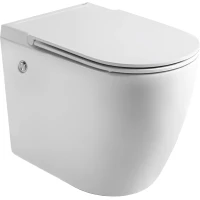 Унитаз подвесной Ceruttispa Sella Aria Pulse CT10193 импульсный, безободковый, с сиденьем микролифт, белый