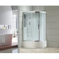 Душевая кабина 120x80x220 см Black & White Galaxy 550712L прозрачное