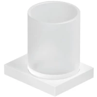 Стакан для зубных щеток Kludi Vela C 3197553 настенный, белый матовый