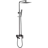 Душевая система Abber Daheim AF8216NG  250 мм, со смесителем, никель