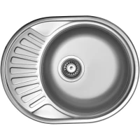 Кухонная мойка декоративная сталь Ukinox Фаворит FAL570.450 -GT8K 1R