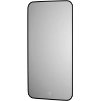 Зеркало Defesto Aura DF 2965S 50x100 см, с LED-подсветкой, сенсорным выключателем, диммером, черный матовый